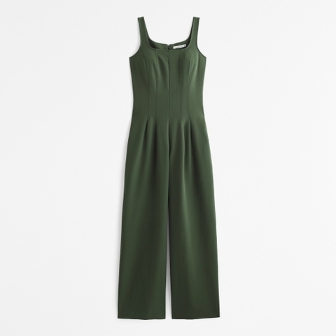 Женские комбинезоны Abercrombie & Fitch Squareneck Seamed Jumpsuit