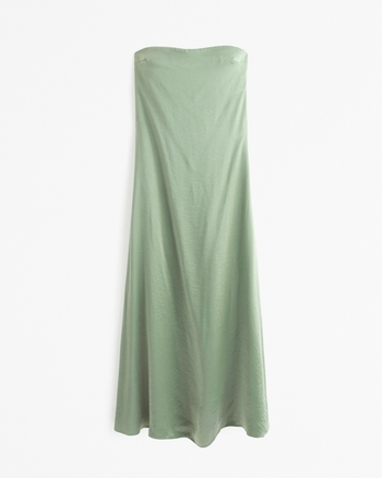 Women's Strapless Trapeze Maxi Dress | Women's Clearance | Abercrombie.com