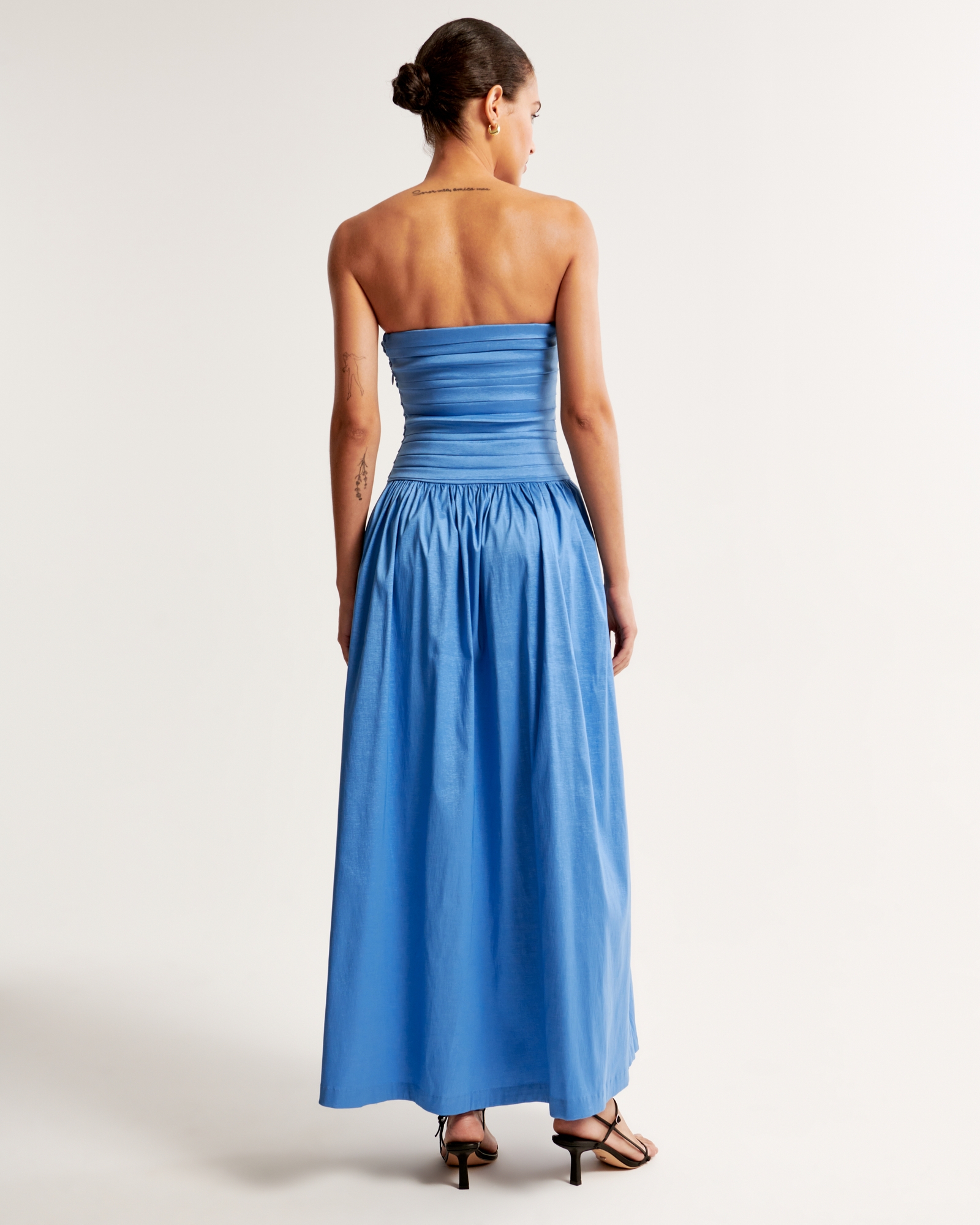 The A&F Emerson Strapless Drop-Waist Maxi Dress