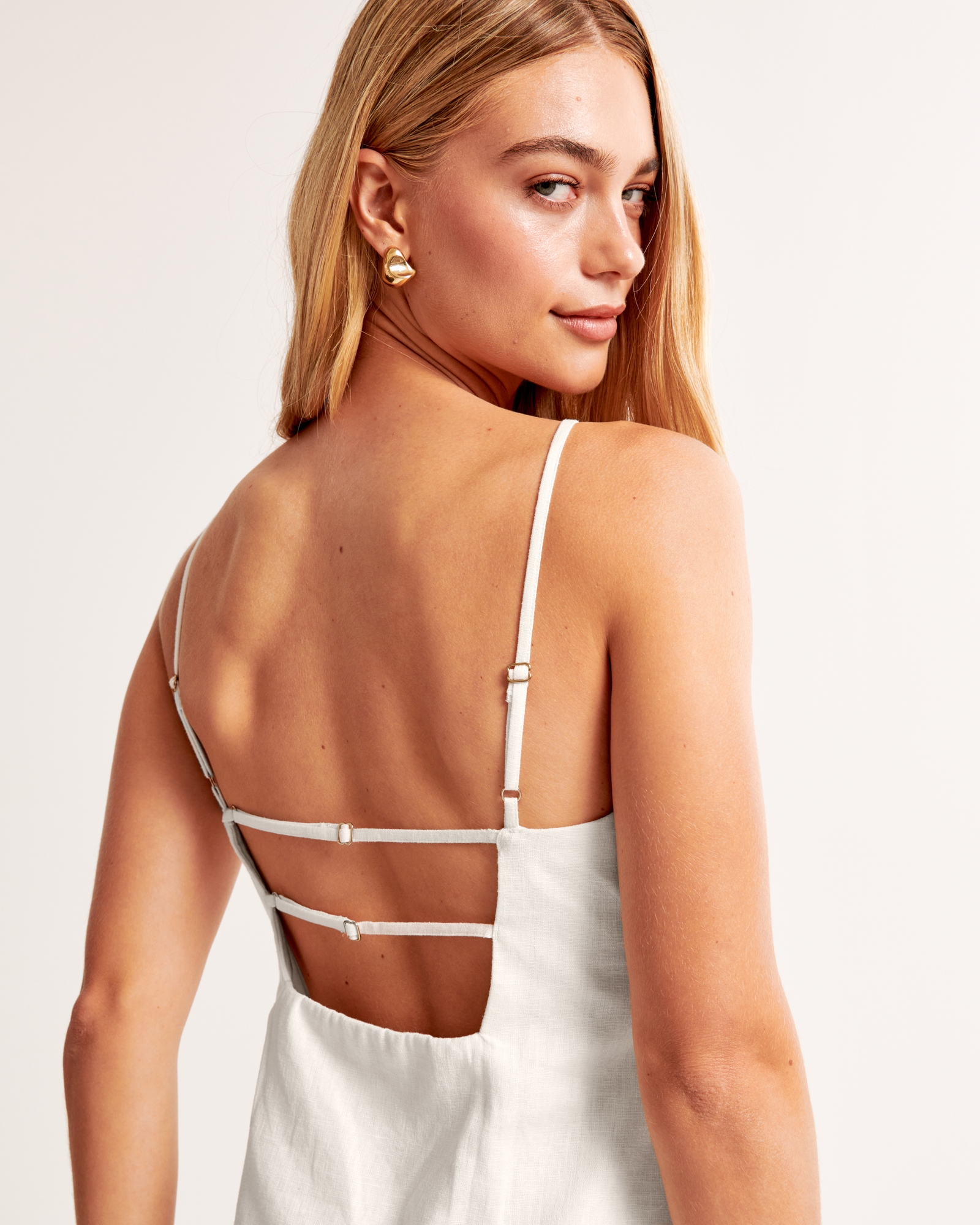 High-Neck Strappy Mini Dress