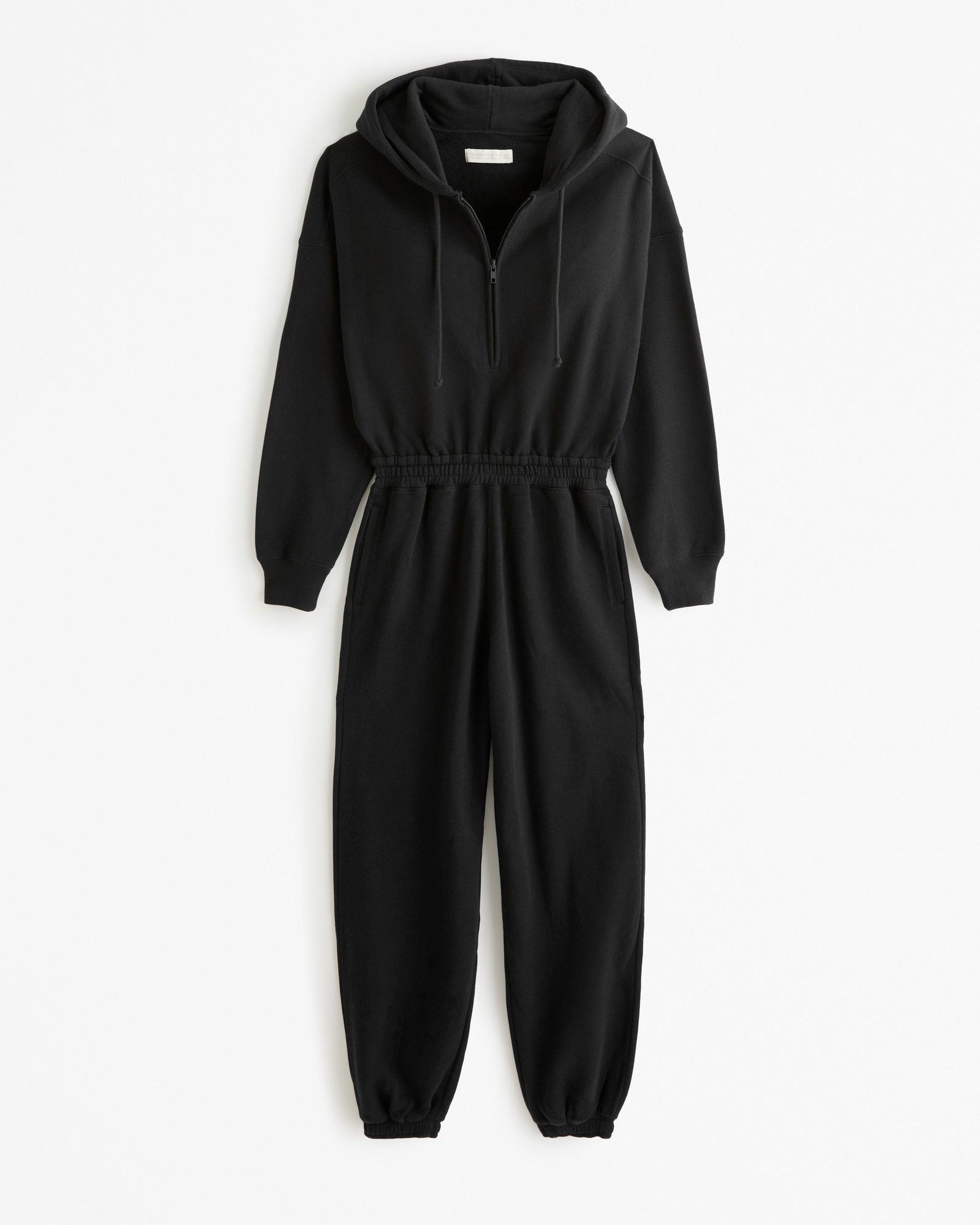 Long-Sleeve Hooded Fleece Jumpsuit