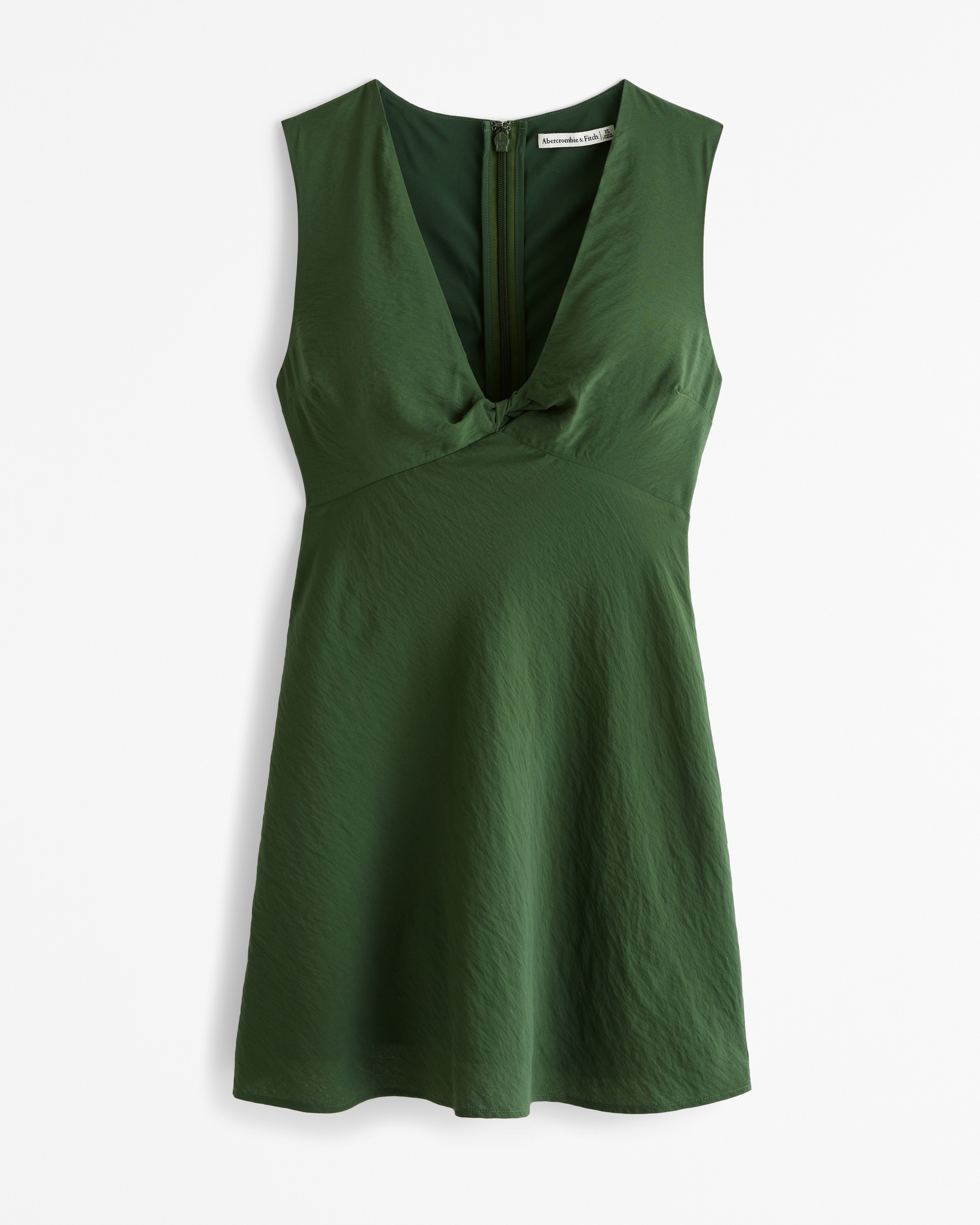 Twist-Front Mini Dress