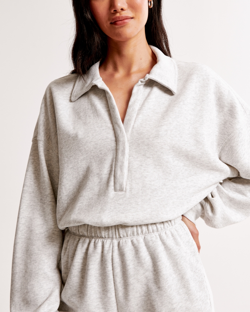 Fleece Collared Romper