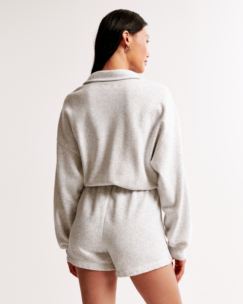 Fleece Collared Romper