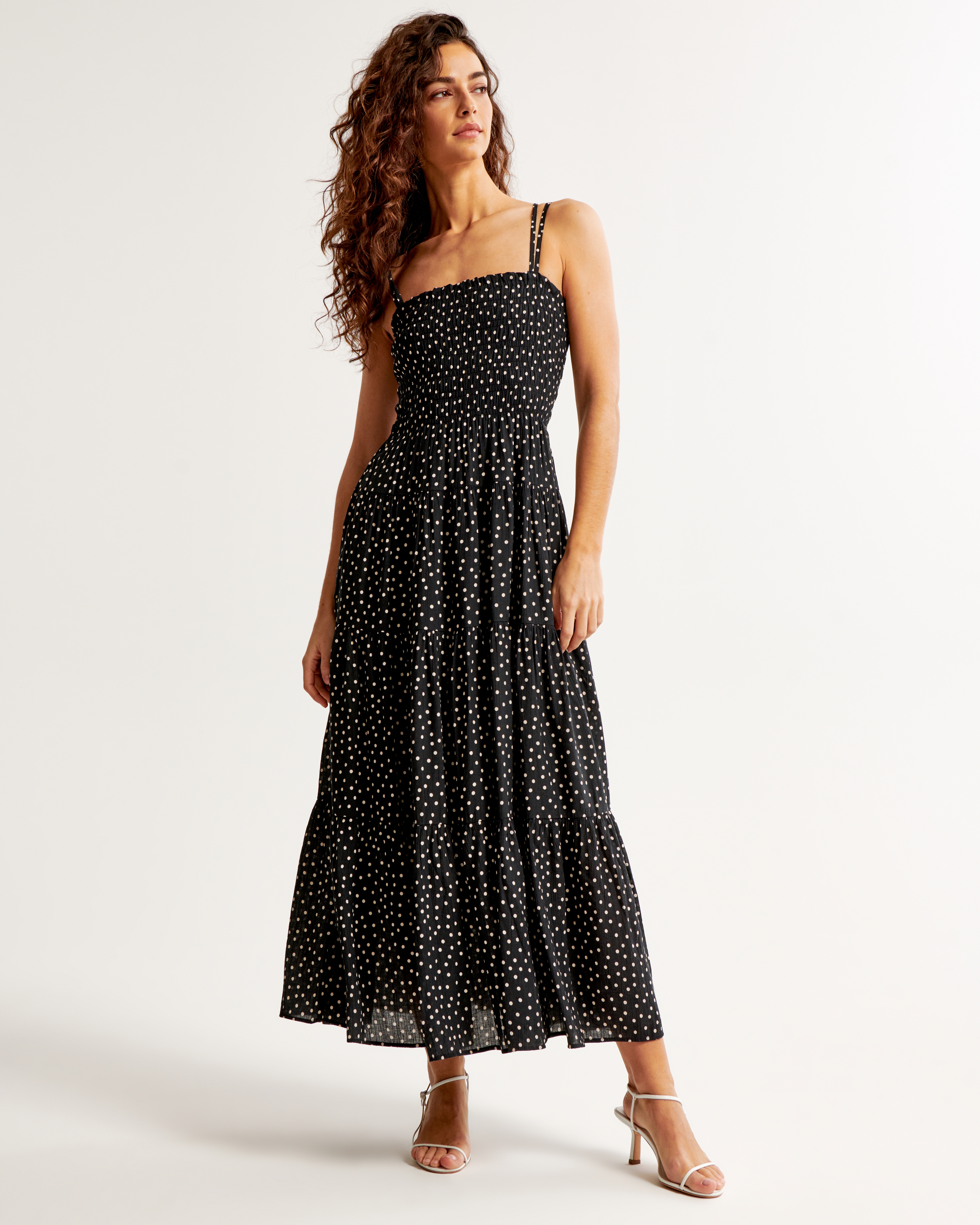 Women's Smocked Bodice Maxi Dress | Women's Clearance | Abercrombie.com