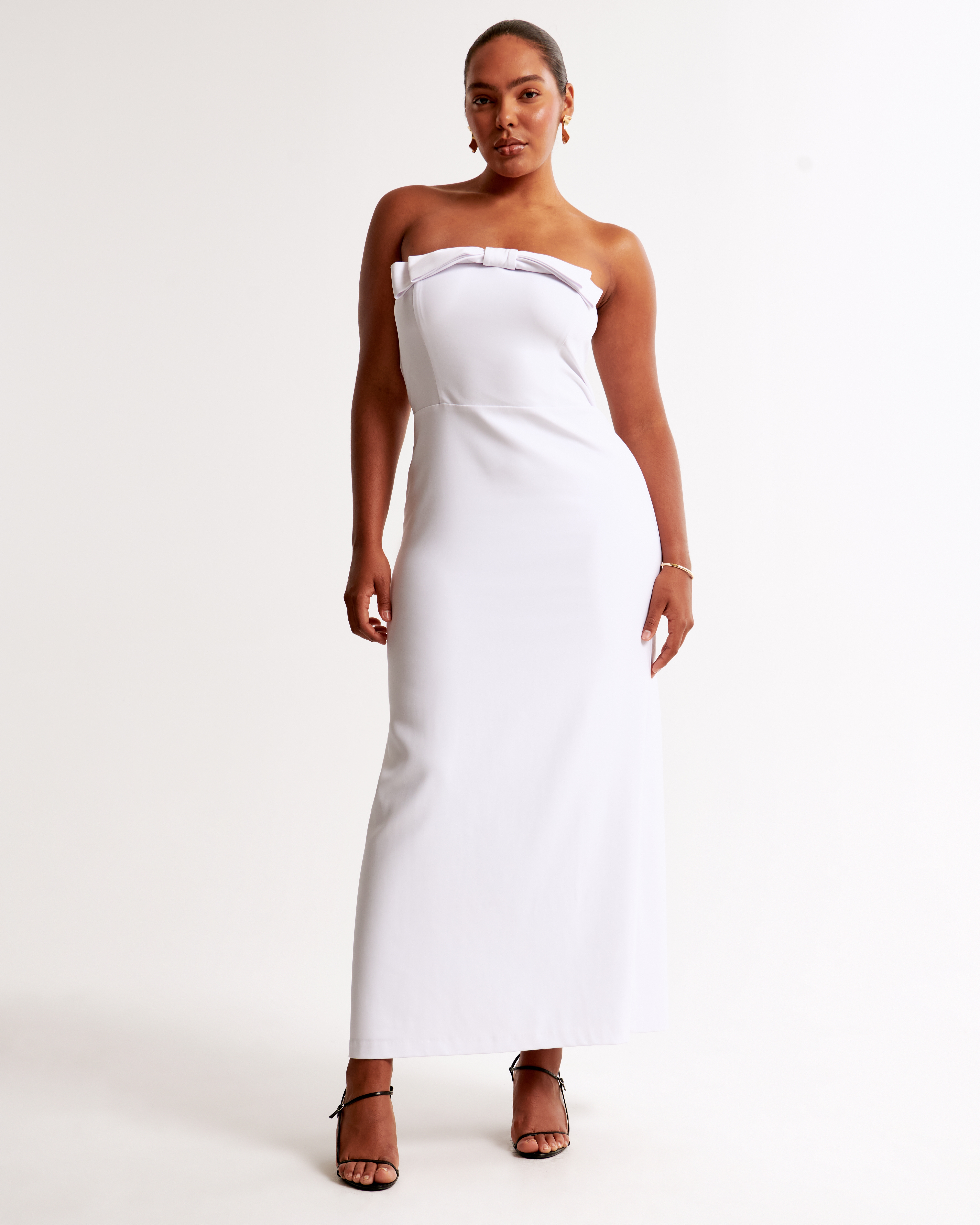 Женские платья Abercrombie & Fitch Column Bow-Front Maxi Dress — фото 2