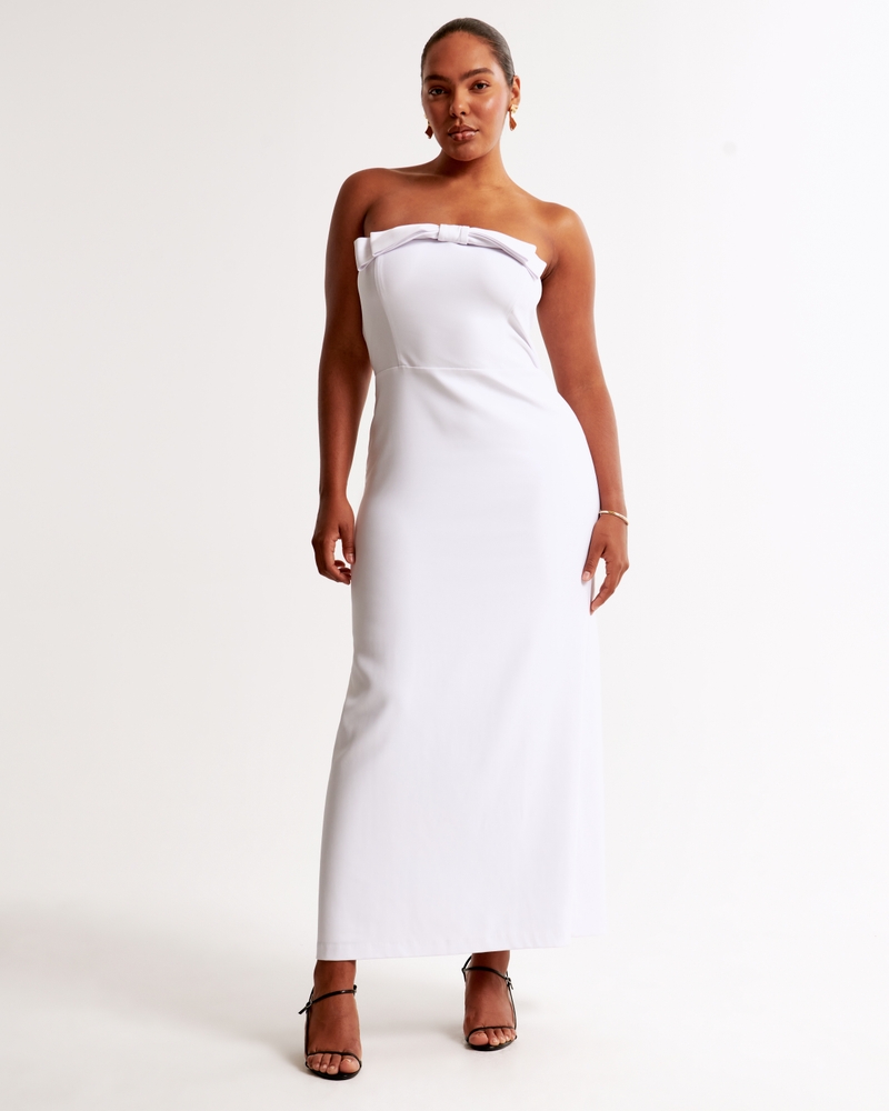 Long-Sleeve Cowl Back Slip Maxi Dress