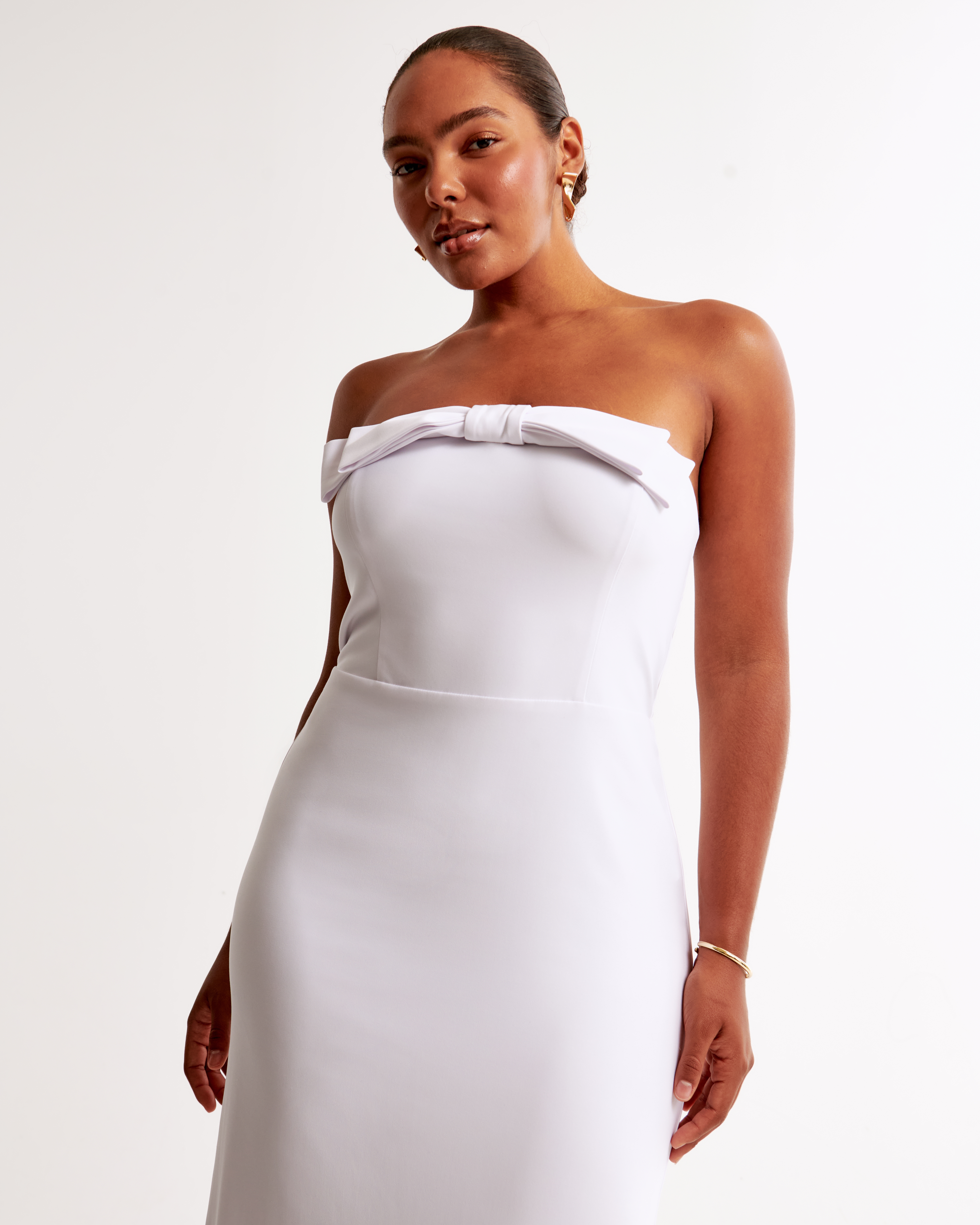 Женские платья Abercrombie & Fitch Column Bow-Front Maxi Dress — фото 3