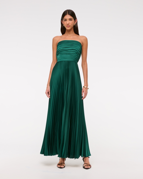 The A&F Giselle Strapless Drama Maxi Dress, Juniper