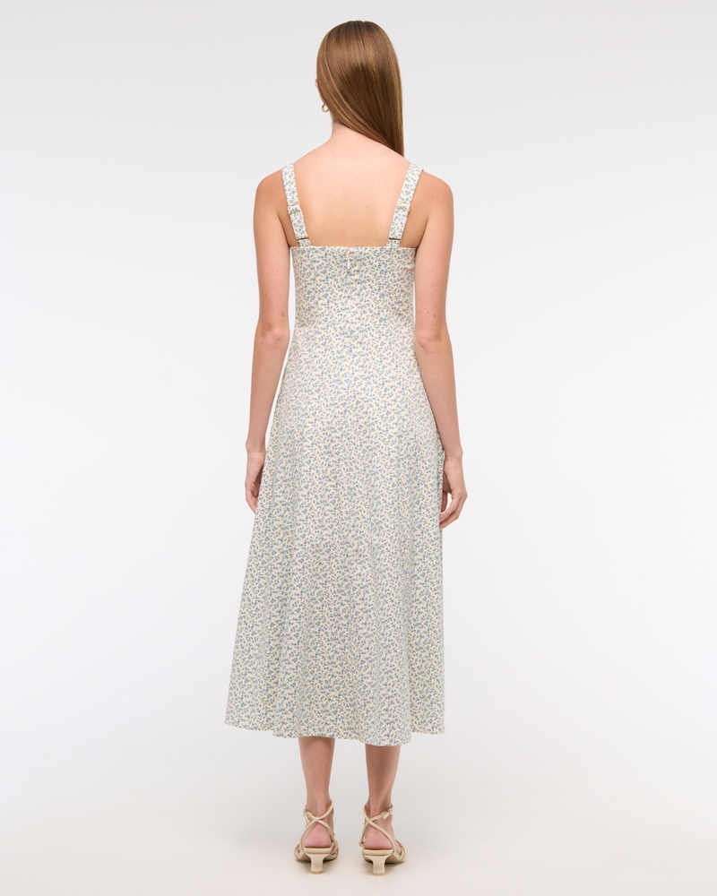 The A&F Mila Stretch Midi Dress
