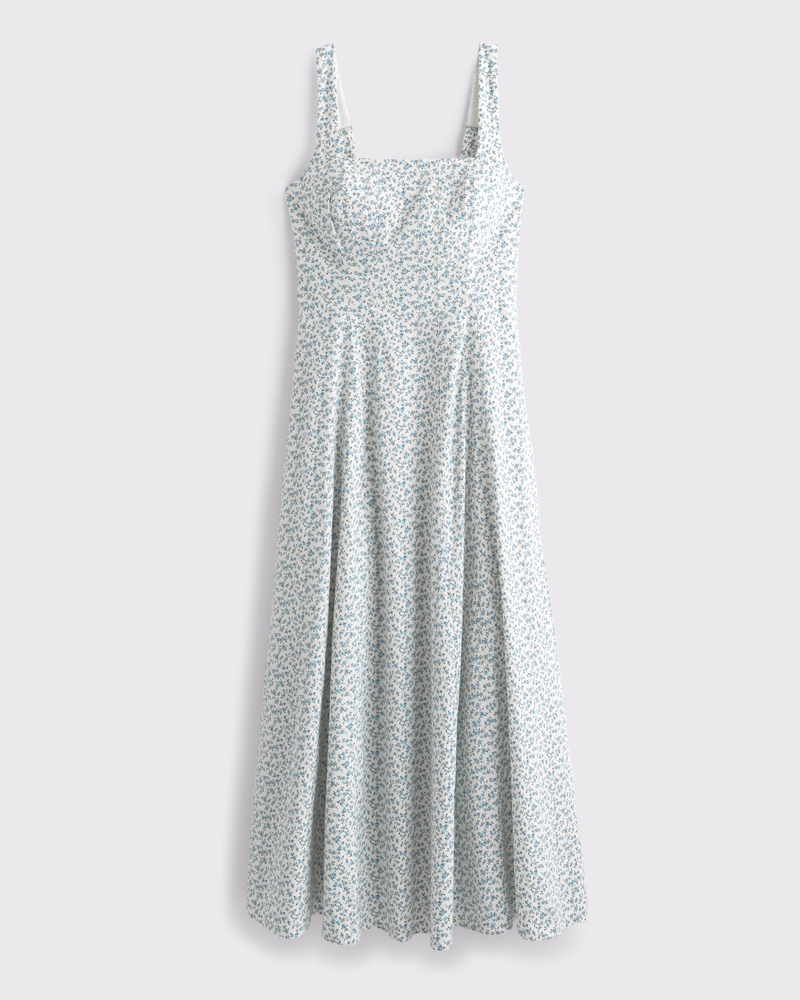 The A&F Mila Stretch Midi Dress