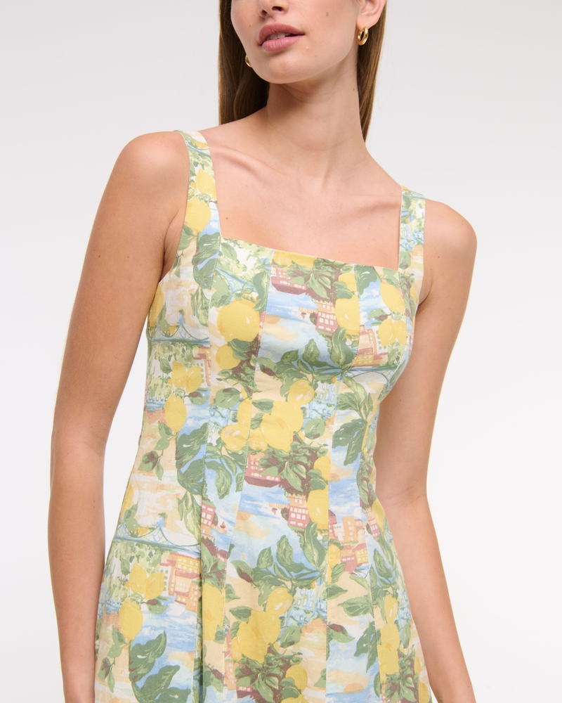 The A&F Mila Stretch Midi Dress