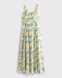 The A&F Mila Stretch Midi Dress