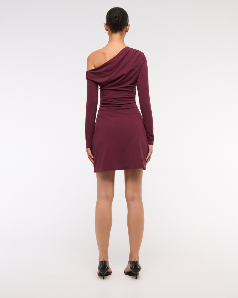 One-Shoulder Knit Mini Dress