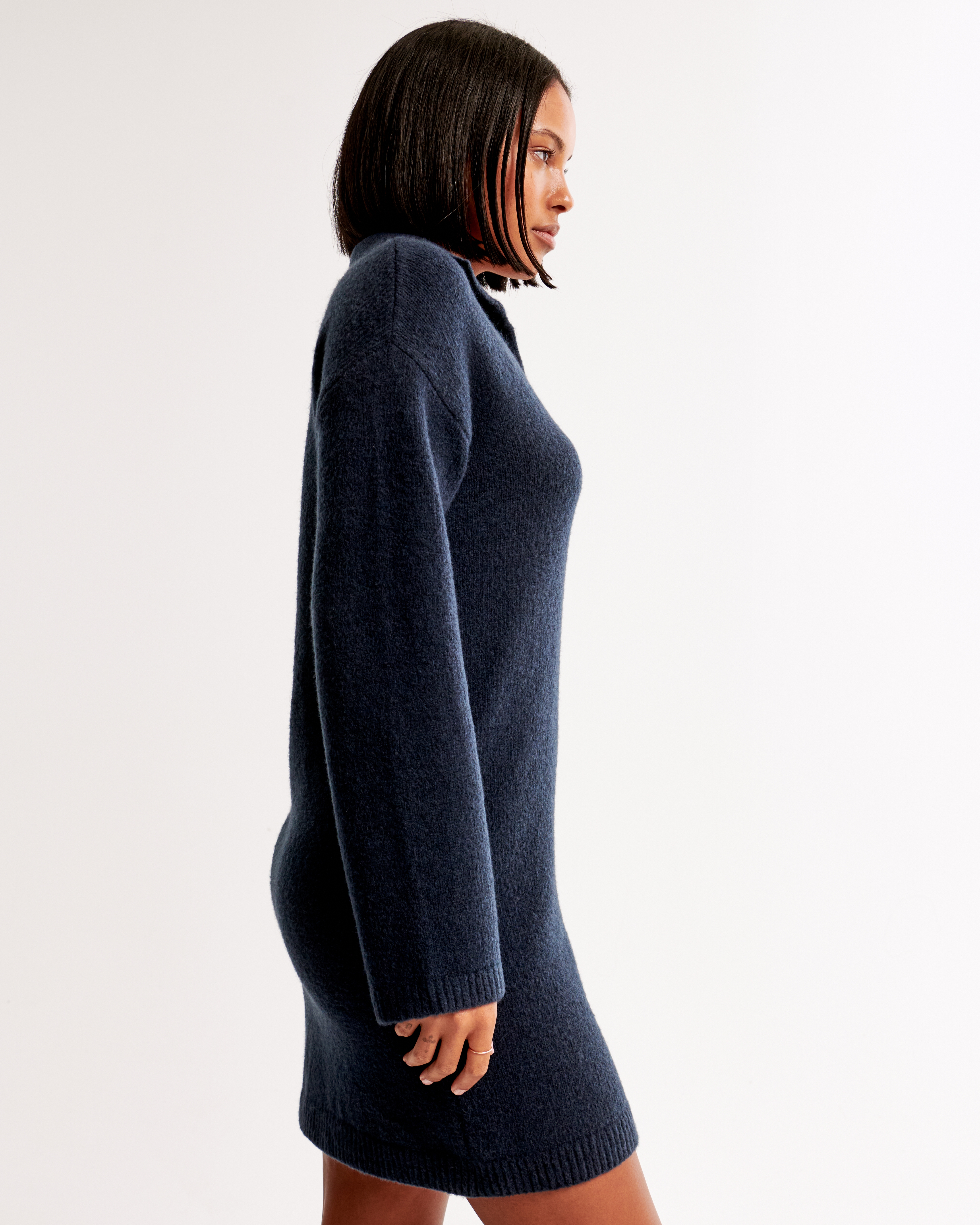 Blue indigo cheapest navy ribbed modal minimalistic oversized longsleeve TUESDAY