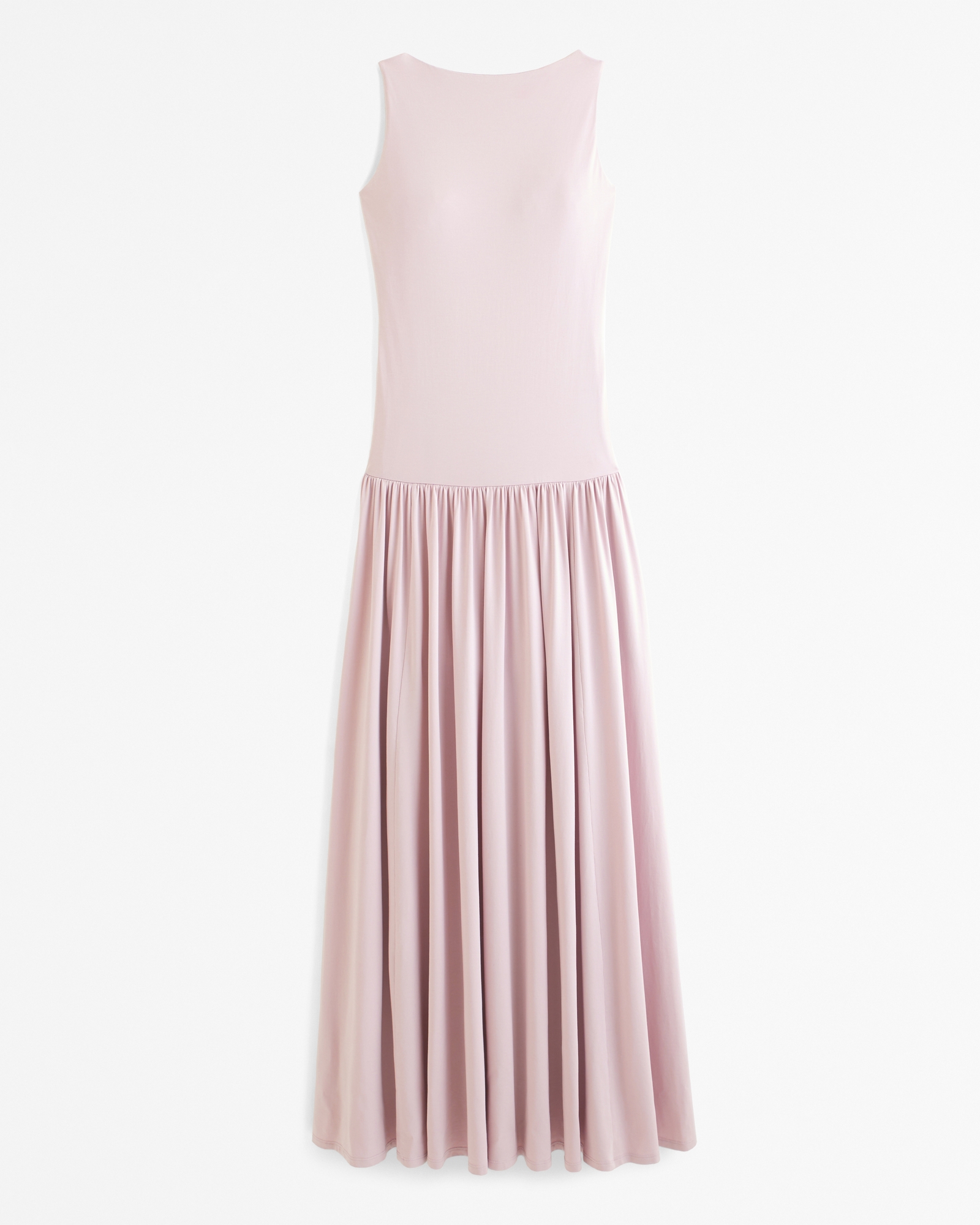 Knit Drop-Waist Maxi Dress