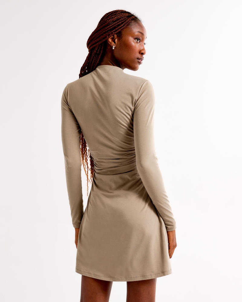 The A&F Paloma Long-Sleeve Mini Dress