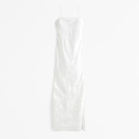 Женские платья Abercrombie & Fitch The A&F Julia Slip Satin Jacquard Maxi Dress