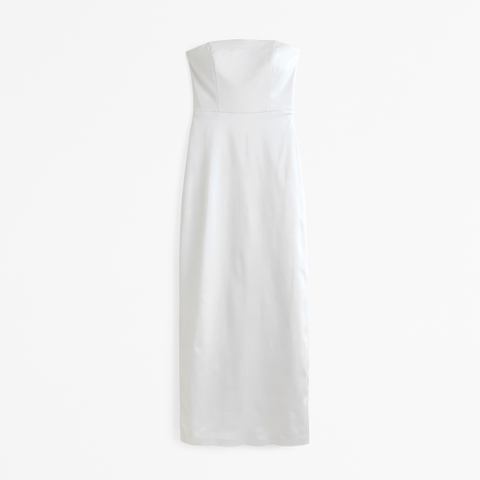 Женские платья Abercrombie & Fitch Strapless Satin Sculpt Maxi Dress