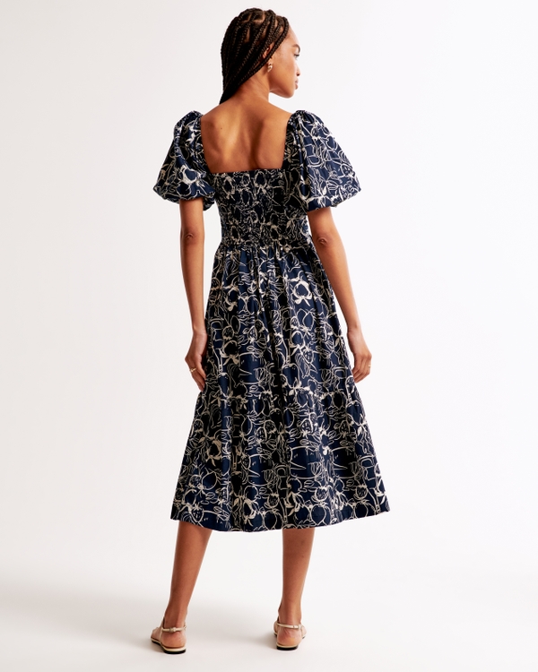 silk midi white dress Gastari Midi Dress in Satin Jacquard White