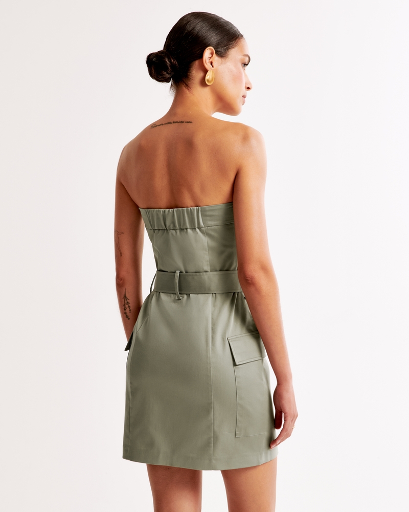 Strapless Utility Mini Dress