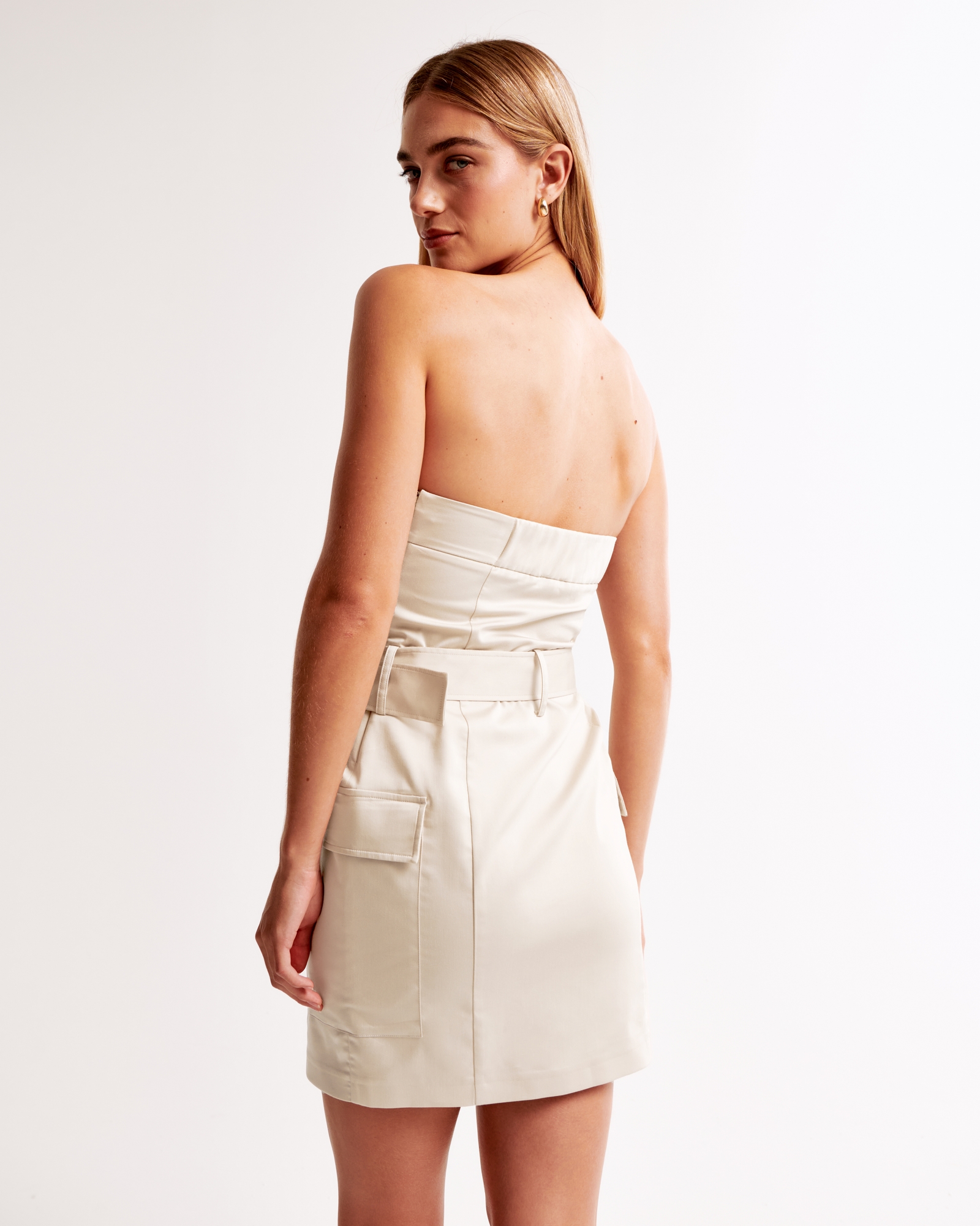 Strapless Utility Mini Dress