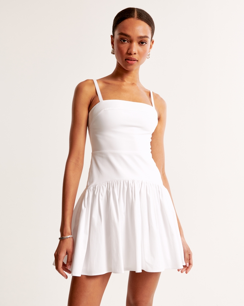 Drop-Waist Mini Dress