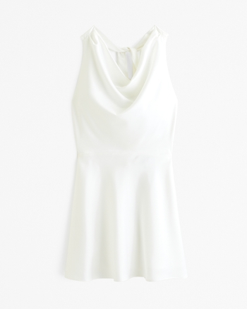 Women's Cowl Neck Halter Mini Dress | Women's Clearance | Abercrombie.com