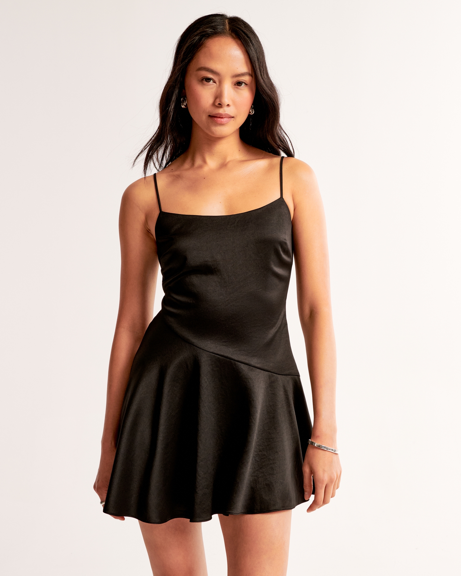 Asymmetrical Hem Mini Dress