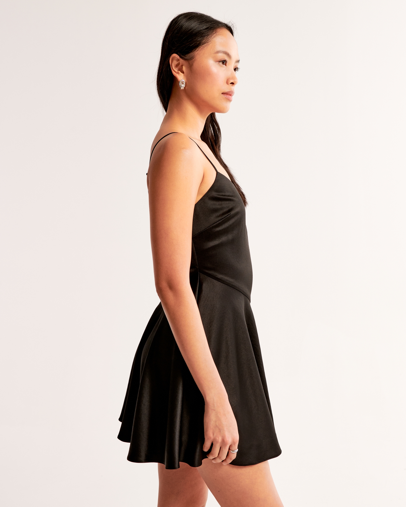 Asymmetrical Hem Mini Dress