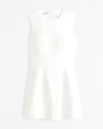 Linen-Blend Shell Mini Dress from Abercrombie & Fitch - $16.97