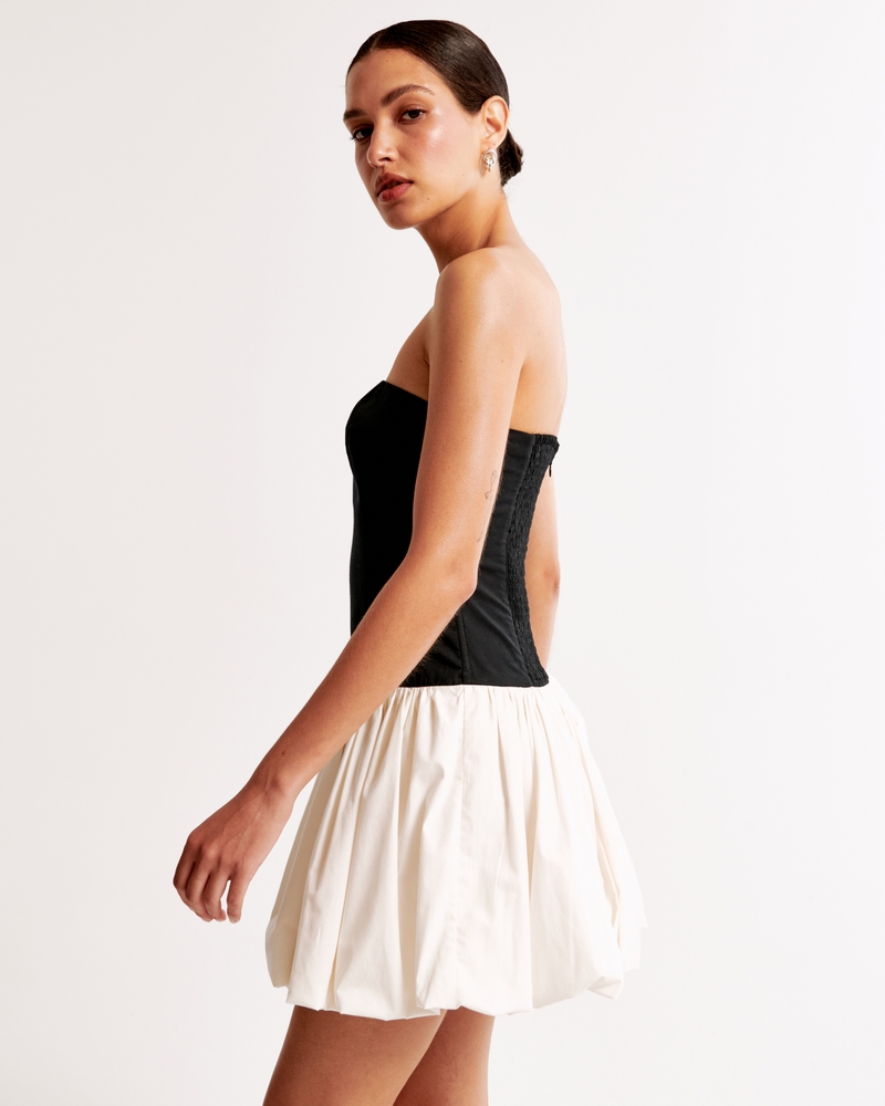 Bubble Hem Mini Dress