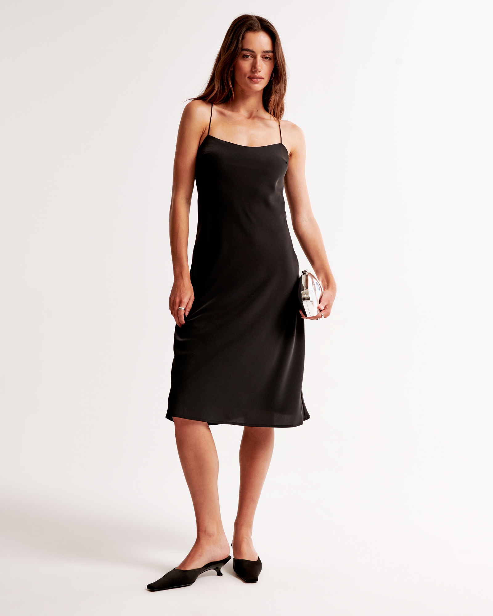 Abercrombie Petite Slip Midi Dress