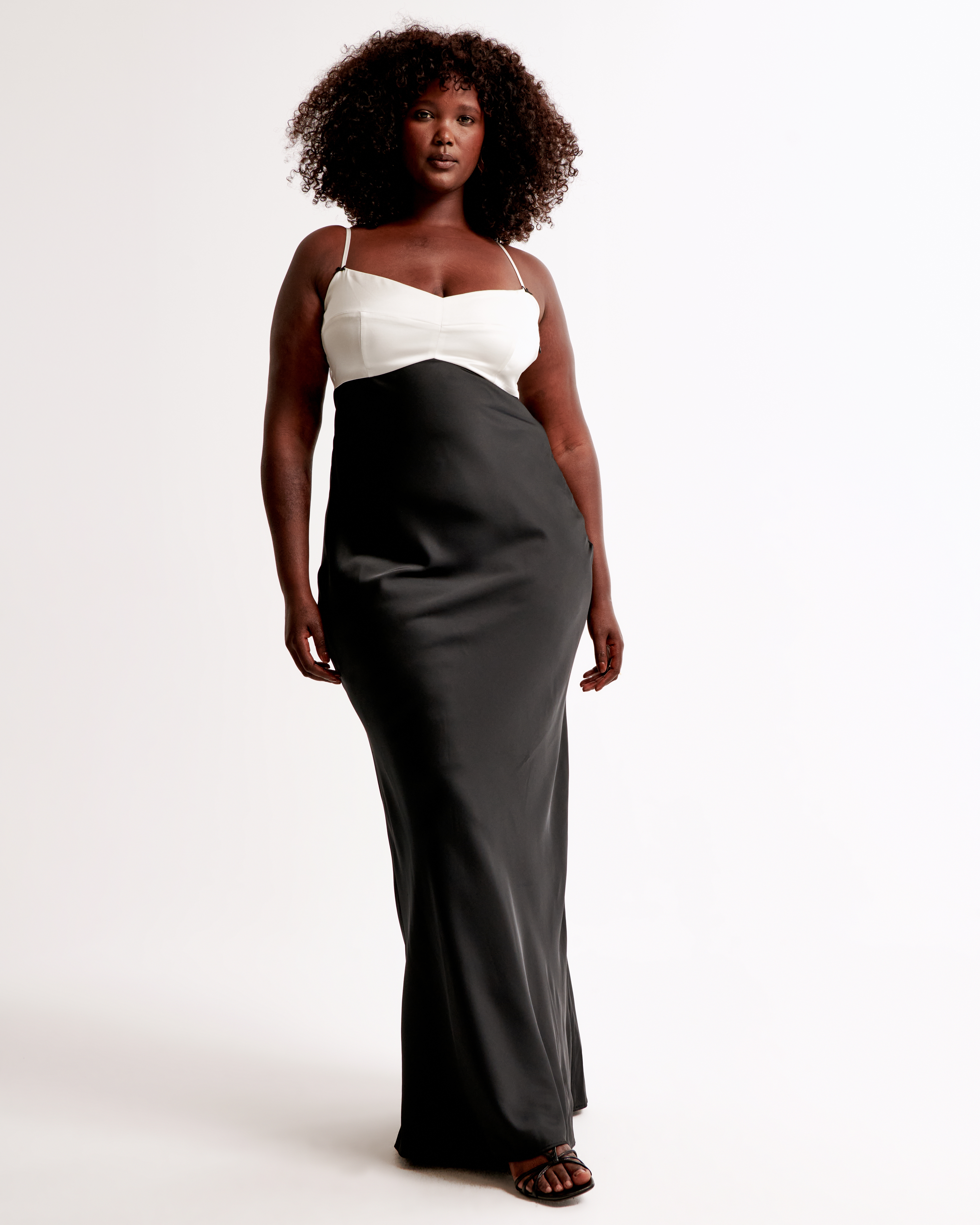 Женские платья Abercrombie & Fitch The A&F Julia Slip Contrast Bodice Maxi Dress — фото 2
