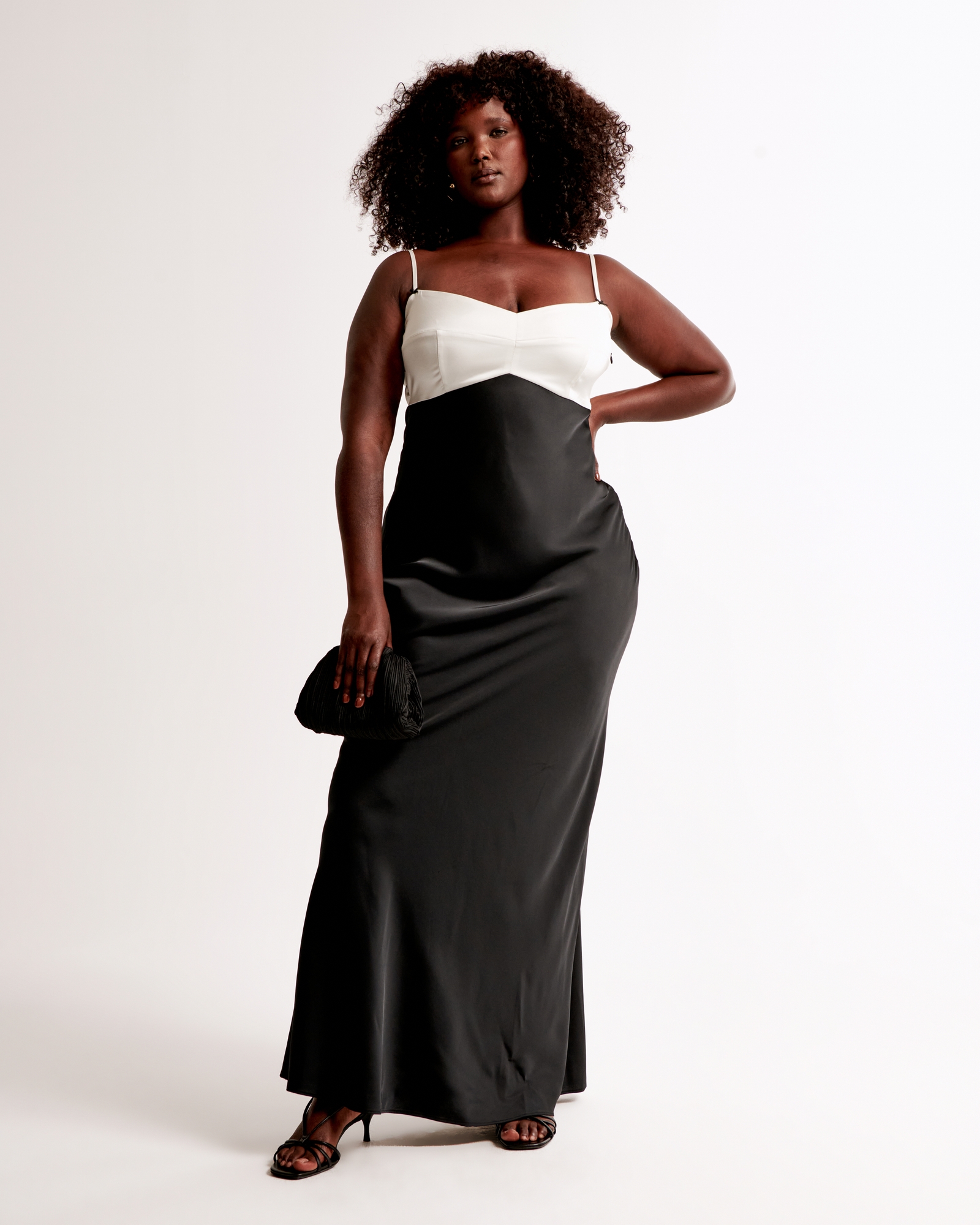 The A&F Julia Slip Contrast Bodice Maxi Dress