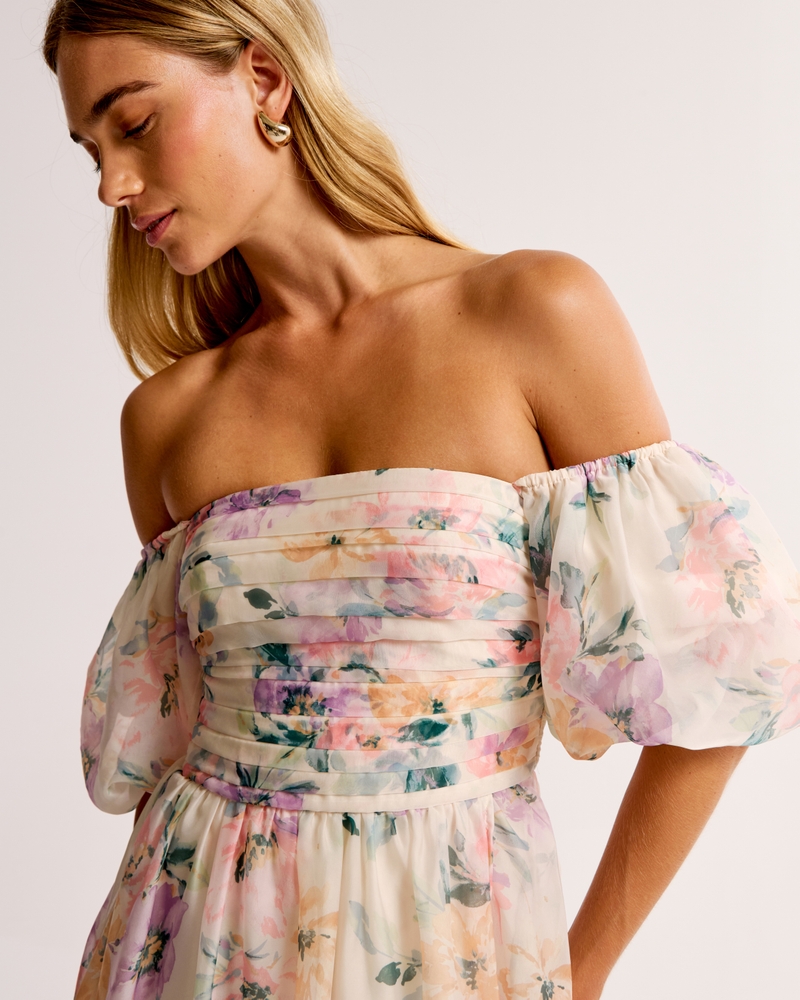 Emerson Off-The-Shoulder Drama Maxi Dress