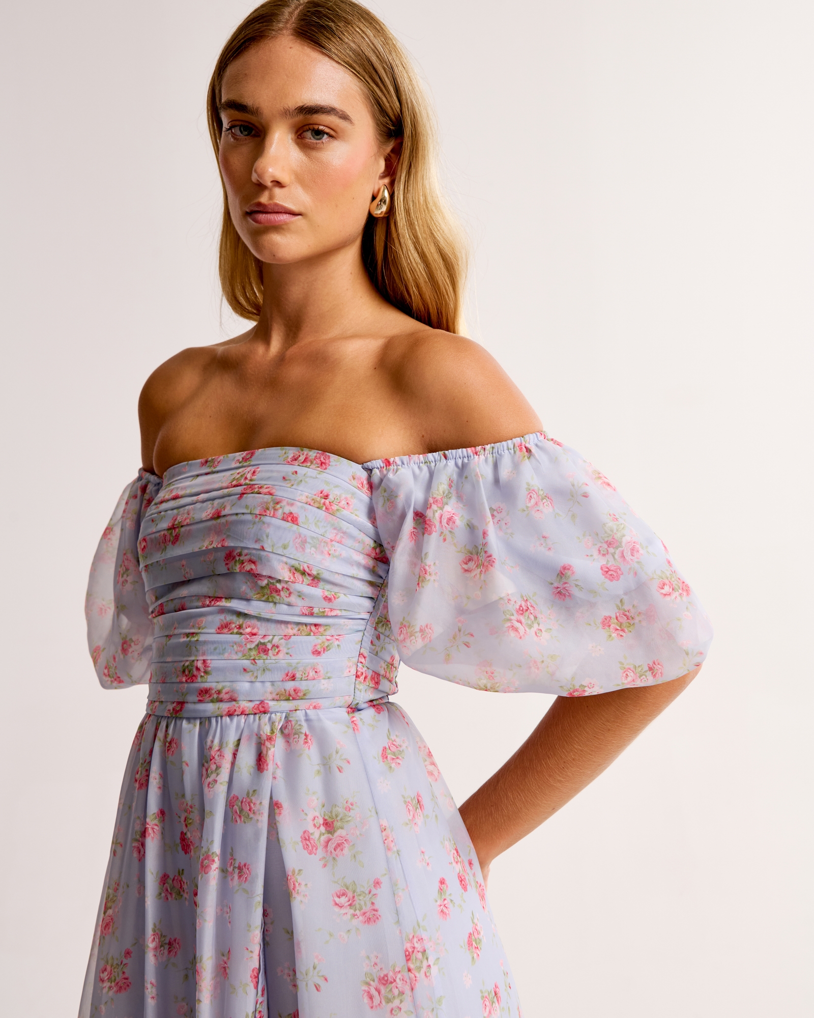 Emerson Off-The-Shoulder Drama Maxi Dress