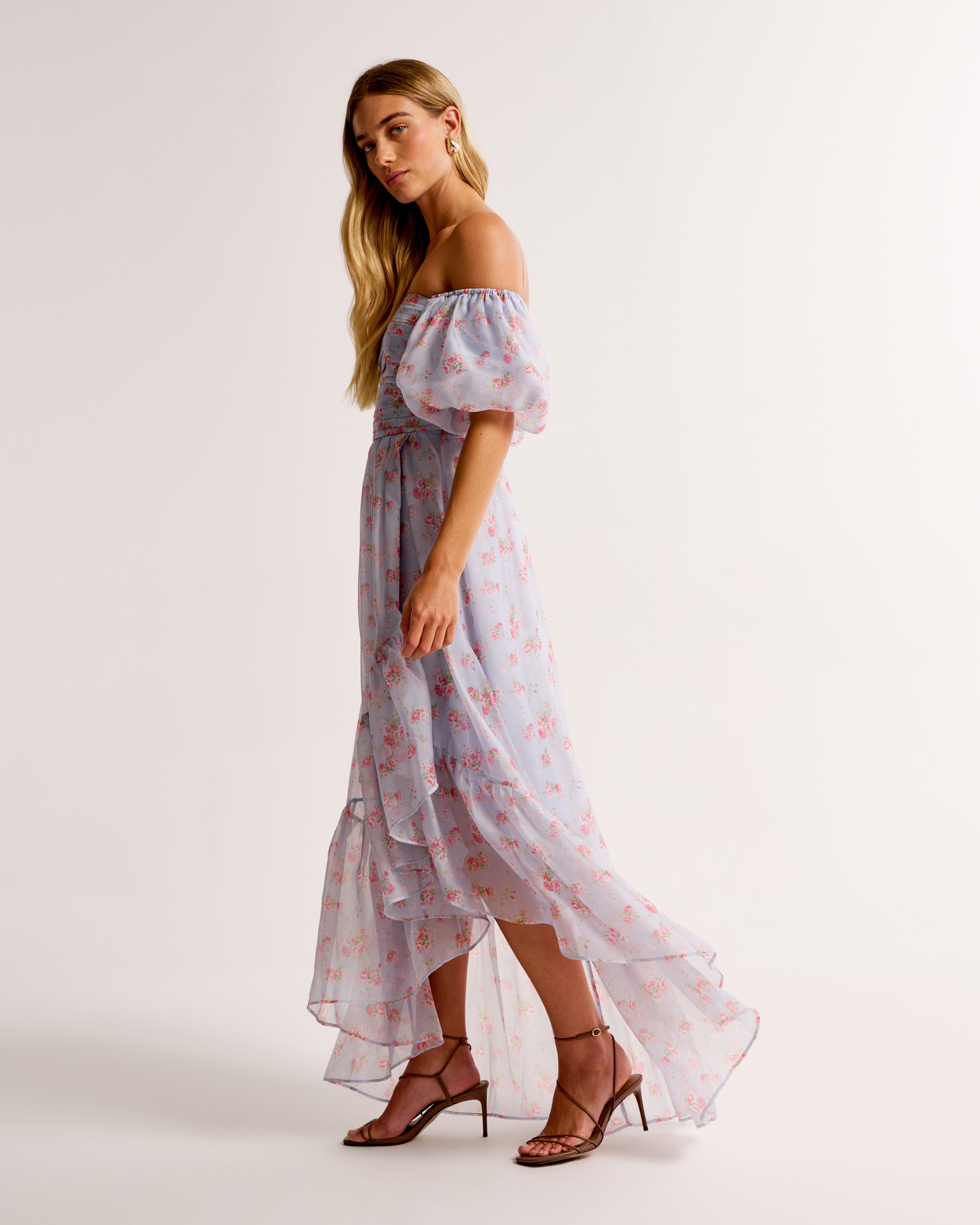 Emerson Off-The-Shoulder Drama Maxi Dress