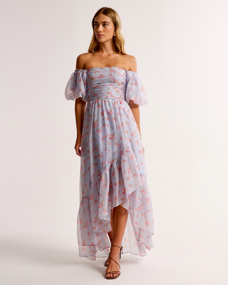 Emerson Off-The-Shoulder Drama Maxi Dress