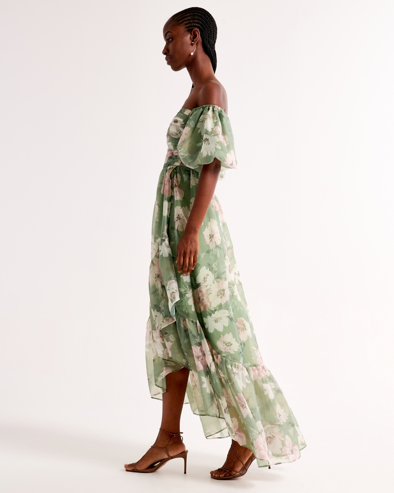 Emerson Off-The-Shoulder Drama Maxi Dress