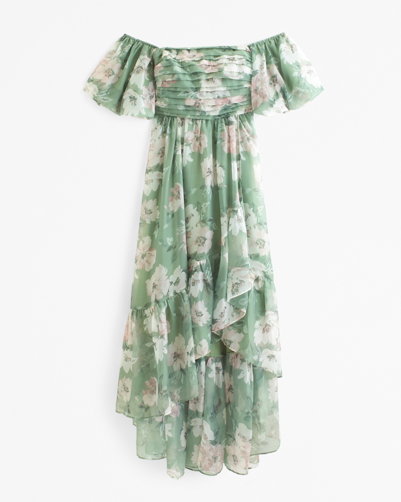 Women s Emerson Off The Shoulder Drama Maxi Dress Women s Dresses Jumpsuits Abercrombie