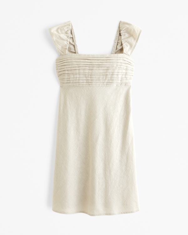 The A&F Emerson Cap Sleeve Mini Dress, Oatmeal view 1