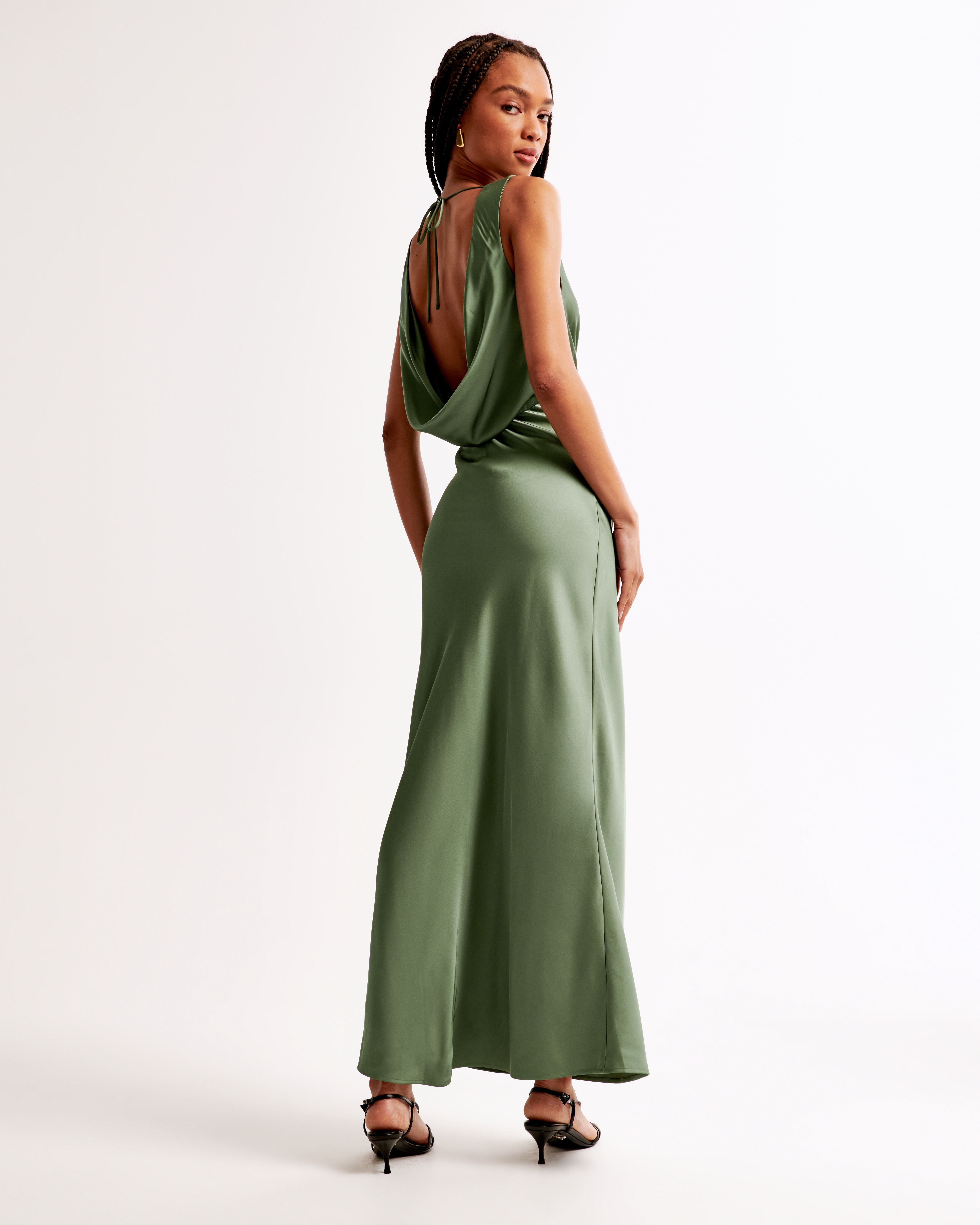 Women s Plunge Cowl Back Maxi Dress Women s Dresses Jumpsuits Abercrombie