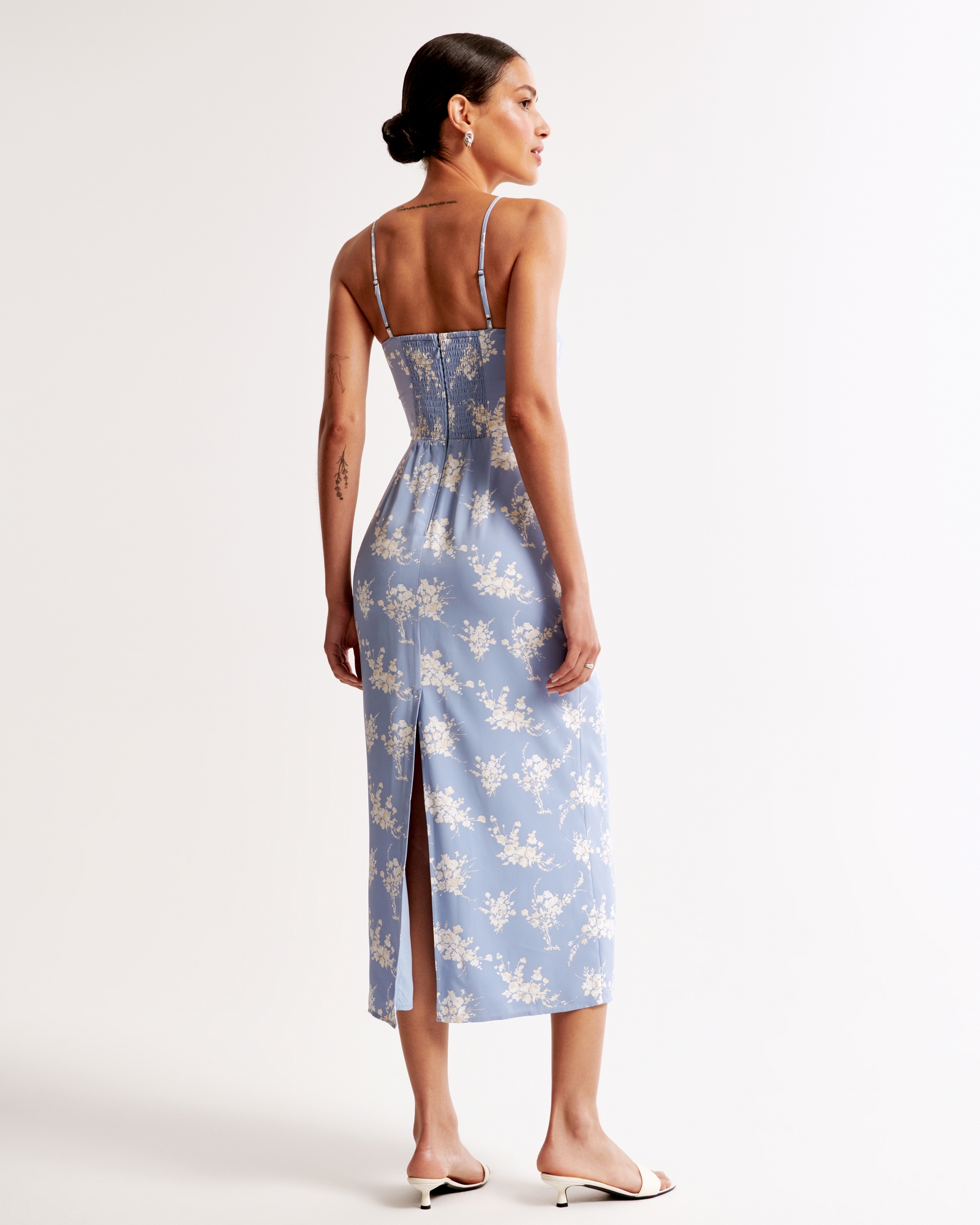 Scoopneck Slip Midi Dress