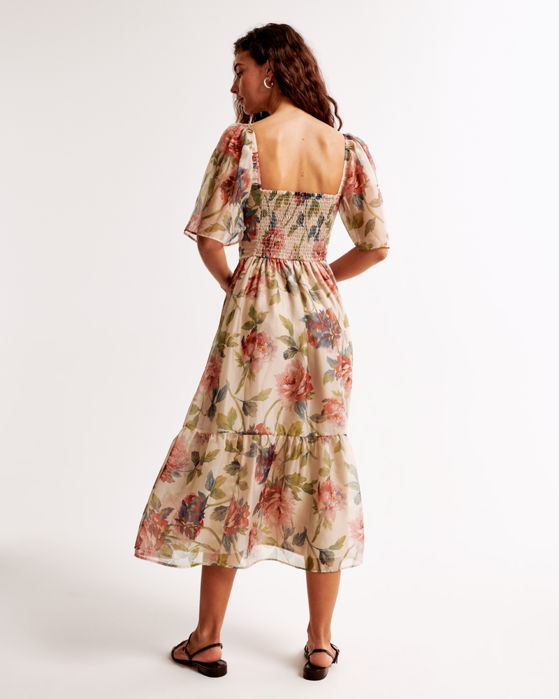 The A&F Emerson Angel Sleeve Midi Dress