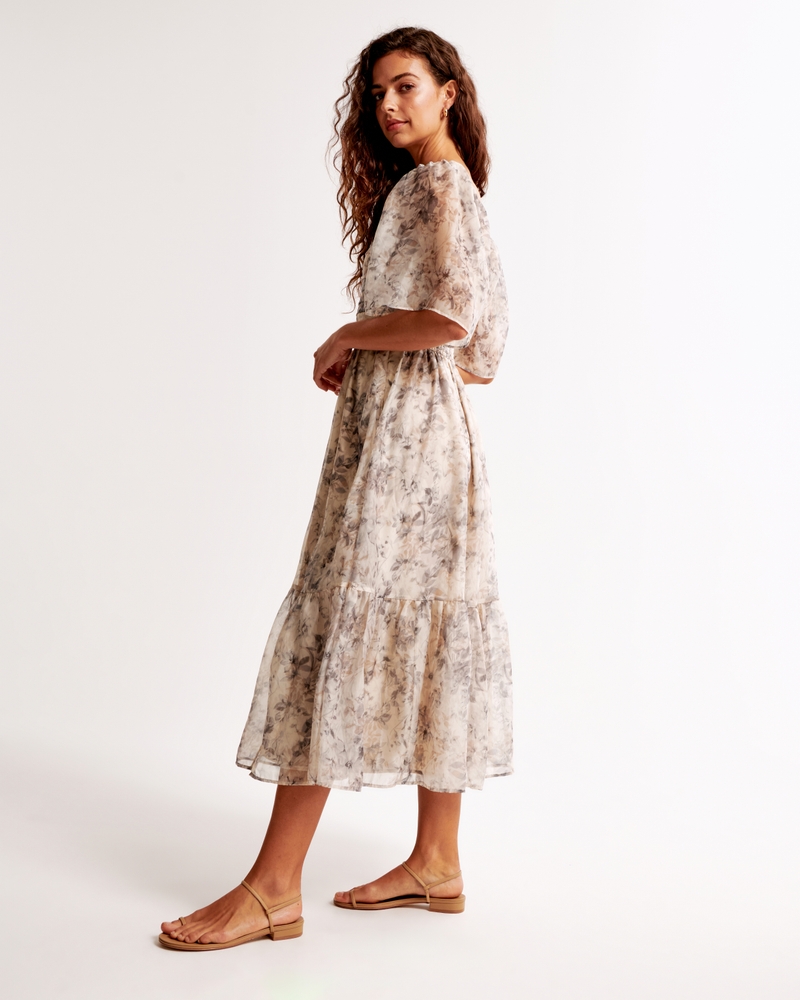The A&F Emerson Angel Sleeve Midi Dress