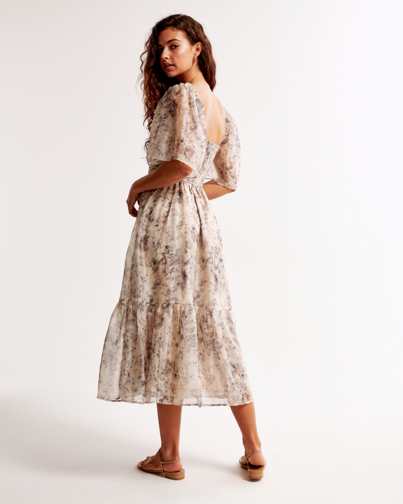 The A&F Emerson Angel Sleeve Midi Dress