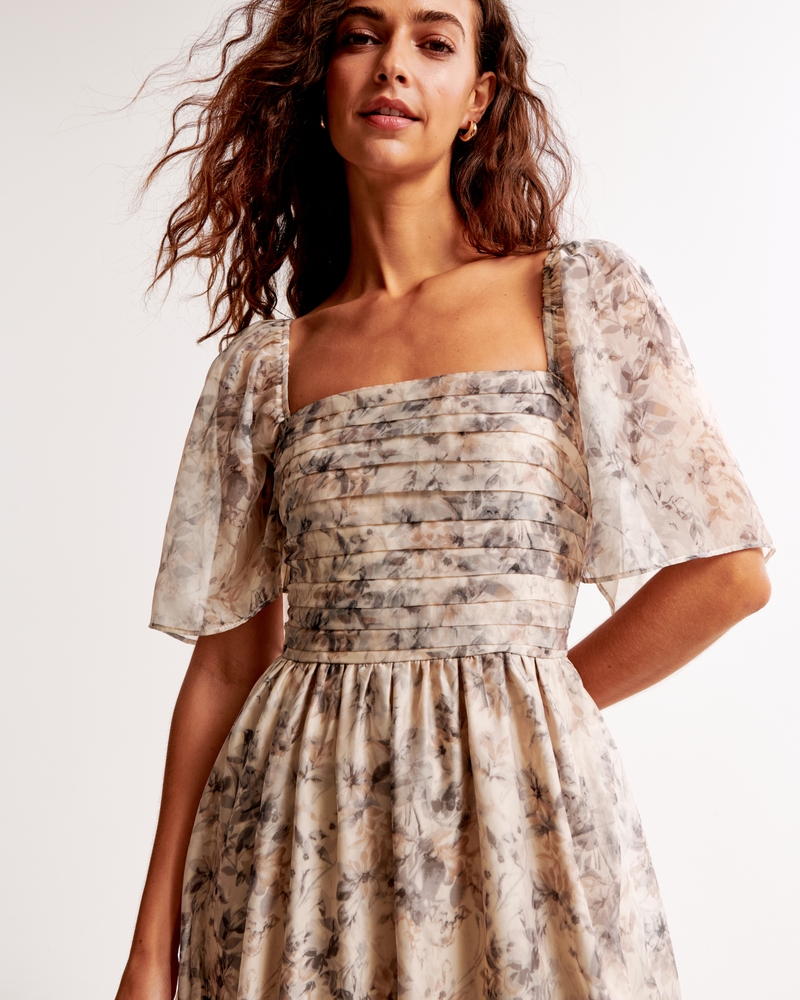 The A&F Emerson Angel Sleeve Midi Dress