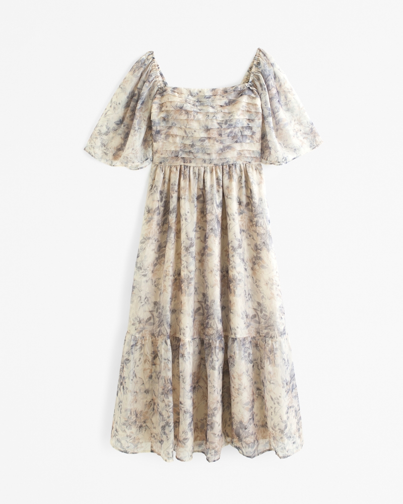 The A&F Emerson Angel Sleeve Midi Dress