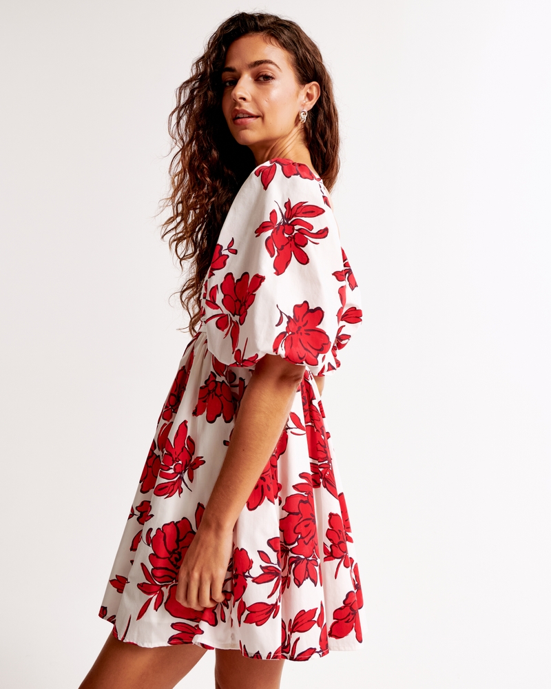 Emerson Poplin Puff Sleeve Mini Dress